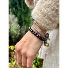 Sertifikalı Doğal Mozaik Renkli Kuvars Taşı Bileklik