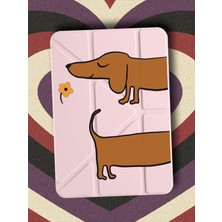 Nurdic Honor Magicpad 2/ Pad Gt Pro 12.3 Kılıf Uyku Modlu Kalem Bölmeli Desenli Temalı Sosis Köpek