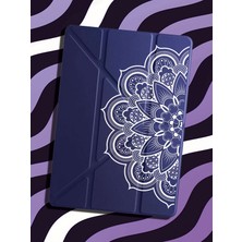 Nurdic Galaxy Tab S6 Lite P610 P620 Kılıf Uyku Modlu Kalem Bölmeli Desenli Temalı Luxo Mandala