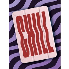 Nurdic Galaxy Tab S11 Ultra 14.6" Kılıf Uyku Modlu Kalem Bölmeli Desenli Temalı Chill