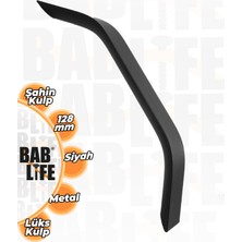 Bablife Şahin 128MM Mat Siyah Lüks Modern Çekmece Dolap Vestiyer Mobilya Kulpları