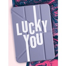 Nurdic Honor Pad 10 12.1" Kılıf Uyku Modlu Kalem Bölmeli Desenli Temalı Lucky You