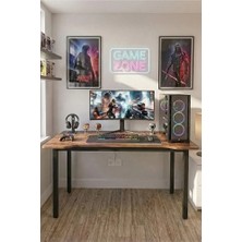 RetoDesign 120 Çam Oyun Çalışma Masası Gaming Masa Ofis Masası 9121
