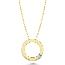 Kayra Mücevher Halka Pırlanta Kolye PÇK32