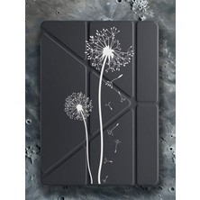 Nurdic Ipad 7. 8. 9. Nesil 10.2" Kılıf Uyku Modlu Kalem Bölmeli Desenli Temalı Karahindiba