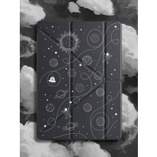 Nurdic Galaxy Tab A11+ Plus 11" Kılıf Uyku Modlu Kalem Bölmeli Desenli Temalı Planet