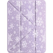 Nurdic Mi Pad 5 11.0" Kılıf Uyku Modlu Kalem Bölmeli Desenli Temalı Kar Taneleri