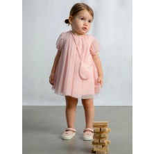 Mayoral Kız Bebek Çantalı Tül Elbise Pembe