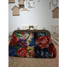 Atolye Dekor Nakış Desenli Cüzdan