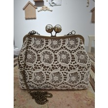 Atolye Dekor Inci Kulplu Çanta