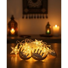 Ramazan Dekorasyonu Için 3 Metre Hilal Yıldız LED Işık