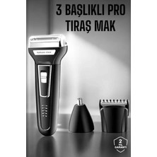 Normadia Erkekler Için 3 Başlıklı Kulak ve Burun Tıraş Makinesi