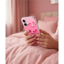 Dali Design iPhone 12 Mini Uyumlu Şeffaf Kılıf Şeffaf Cream 1 Tasarımlı