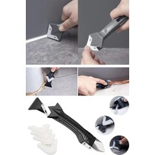 Privo 3ü 1 Arada Fayans Derz Silikon Kazıyıcı Sıyırıcı Uygulayıcı Aparat Silikon Sökücü Temizleme Bıçağı