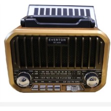Everton Rt-685 Şarjlı Solarlı Nostaljik Radyo ( Bluetooth-Usb-Sd-Fm)