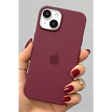 Pronorth IPhone 13 - 14 Uyumlu Kılıf Logolu Lansman Soft Yumuşak Içi Kadife Silikon Kapak