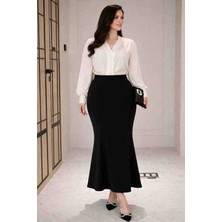 Butik Ayvitrin Kadın Balık Toparlayıcı Tasarım Uzun Etek