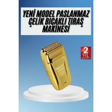 Normadia Paslanmaz Çelik Gold Şarjlı Sakal Kesme Tıraş Makinesi