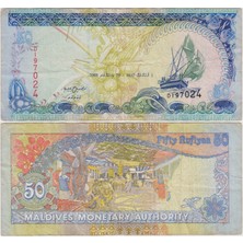 Banknoting Maldivler 50 Rufiya 2008 Çok Temiz(-)