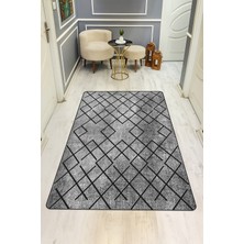Dolce Mariee Dijital Baskı Eskitme Desen Kaymaz Taban Halı H0183