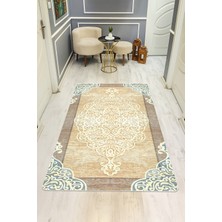 Dolce Mariee Dijital Baskı Klasik Desen Kaymaz Taban Halı H0998