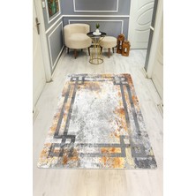 NEWORA Dijital Baskı Eskitme Desen Kaymaz Taban Halı H0146