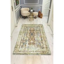 Dolce Mariee Dijital Baskı Vintage Desen Kaymaz Taban Halı H1080