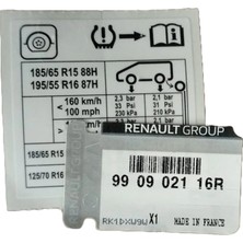 LASTIK BASINC GOSTERGESI CLIO V MAIS 990902116R