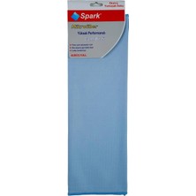 Ponitex (1 Adet) Spark Kristal Mikrofiber Cam Silme Bezi ve Genel Temizlik & Kurulama Bezi 40X40 Cm. Mavi