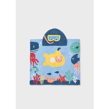 Mayoral Bebek Kapşonlu Bebek Havlusu Mavi