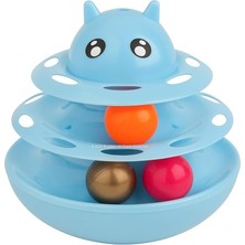 Braventa Collection Döner Kedi Köpek Hacıyatmaz Oyuncağı, Zihin Uyarıcı, Dayanıklı, Otomatik Hareketli, Eğlenceli Oyun A