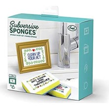 Braventa Collection Fred Genuine Yıkıcı Süngerler, 4 Benzersiz Işlemeli, Muticolor Içerir