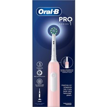 Braventa Collection Oral-B Pro Series 1 Pembe Elektrikli Diş Fırçası, 1 Diş Fırçası Başlığı, Tasarımı