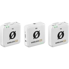 Braventa Collection Røde Wireless Me Dual, Dahili Mikrofonlu Kablosuz Mikrofon Seti, Gain Assist Teknoloji, 100 Metre Me