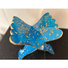 Nova Vita Kur’an-Kerim Rahlesi Mavi ve Altın Taşlı Kitap Okuma Standı Yasin Şerif Boy