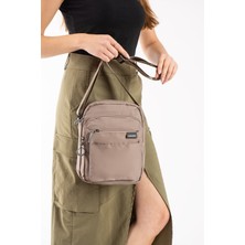 Sanmorris Su Geçirmez Krinkıl Kumaş 5 Bölmeli Unisex Çapraz Omuz Çantası