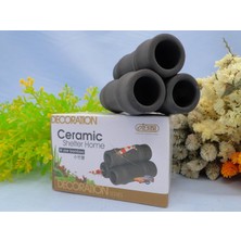 Braventa Collection Ista Seramik Bambu Barınak (M) - Akvaryum Karides Yumurtlama Breedi​ng Mağara