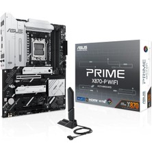 Braventa Collection Prıme X870-P Wıfı Amd X870 Am5 Ddr5 8000 HDMI 2xusb4 4x M2 Usb3.2 Wifi 7 + Bt Aura Rgb 2.5gbit Lan A