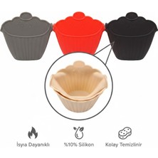 Silikon Cupcake 2'li Fırın Eldiveni Tutacağı
