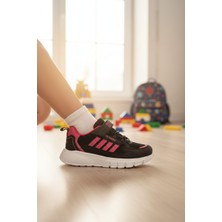 Enoch Yan Şerit Detaylı Çocuk Spor Ayakkabı Cırtlı