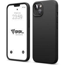 Braventa Collection Babilden iPhone Kılıf Ince Sıvı Silikon 3 Katmanlı Tam Kaplamalı Yumuşak Jel Kauçuk Kılıf Kapak (Siy