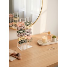 My Vintage 12\'li Kare 8 cm Renkli Kadın Mandal Toka Seti