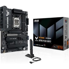 Braventa Collection Tuf Gamıng X870E- Wıfı7 Amd X870 Am5 Ddr5 8000 HDMI 2xusb4 4x M2 Usb3.2 Wifi 7 + Bt Aura Rgb 2.5gbit