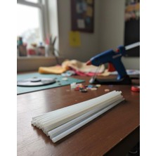 Kacastore 7 mm Ince Çubuk Şeffaf Silikon 10 Adet