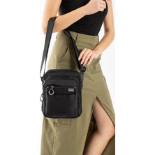 Sanmorris Su Geçirmez Krinkıl Kumaş 5 Bölmeli Unisex Çapraz Omuz Çantası