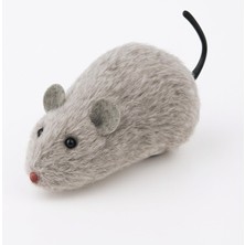 Braventa Collection Gri Kurmalı Kedi Oyuncağı – Hareketli Fare Şeklinde Peluş Oyuncak – Kediler Için Etkileşimli, Dayanı