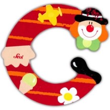 Twox Eğitici Oyuncak Palyanço Ahşap Harf C