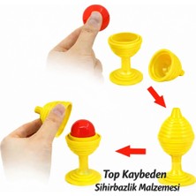 Twox Sarı Renk Sihirli Kupa Top Kaybetme Oyunu 7 cm