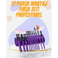 Özgürce Yumuşak Kıllı 12 Parça Makyaj Fırça Seti Günlük ve Profesyonel Kullanım