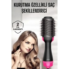 Özgürce 1200W Güçlü Negatif Iyon Fön Tarağı, 3 Isı Kademesi, Profesyonel Kullanım